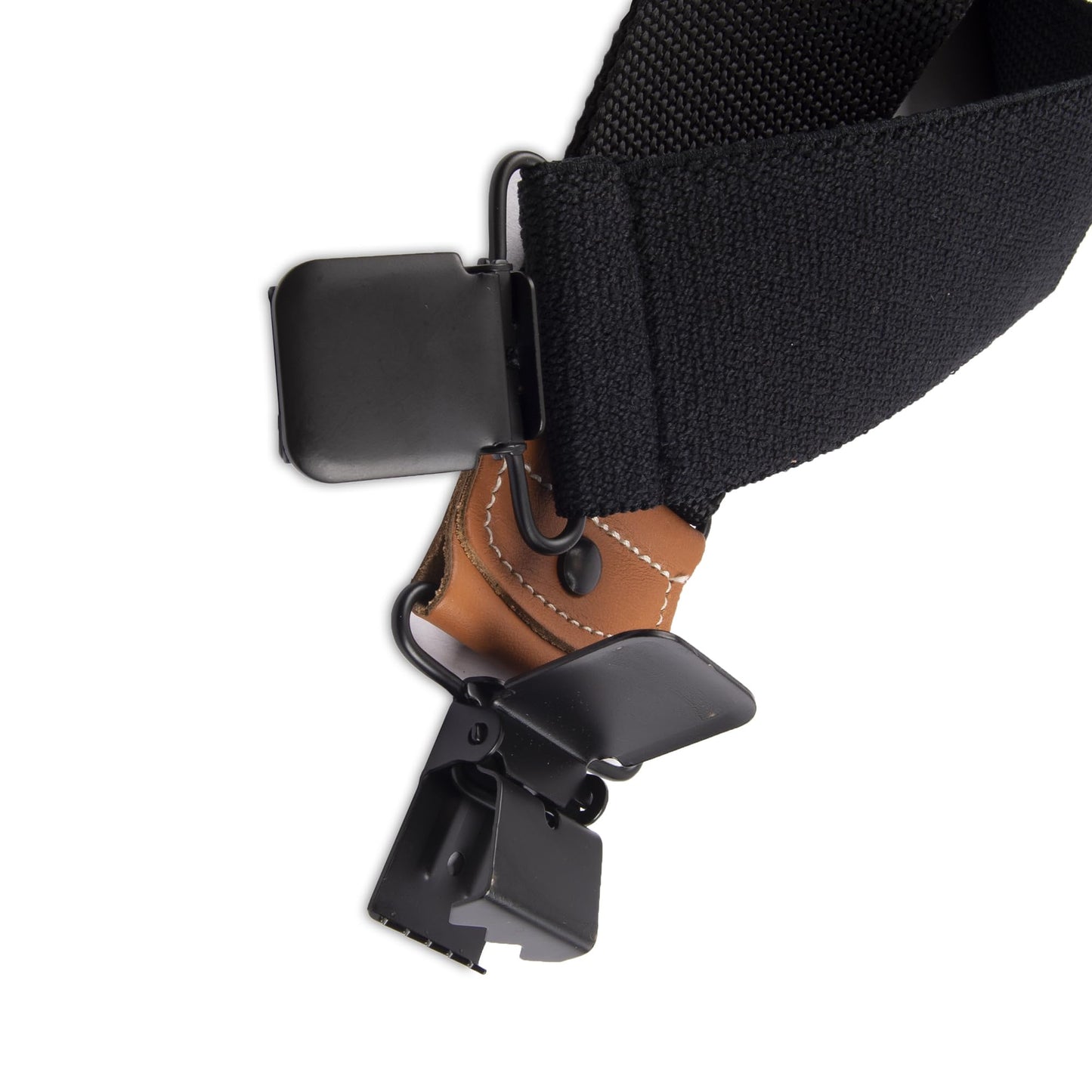 Dickies mens Industrial Strength Suspenders apparel suspenders, Black, One Size US