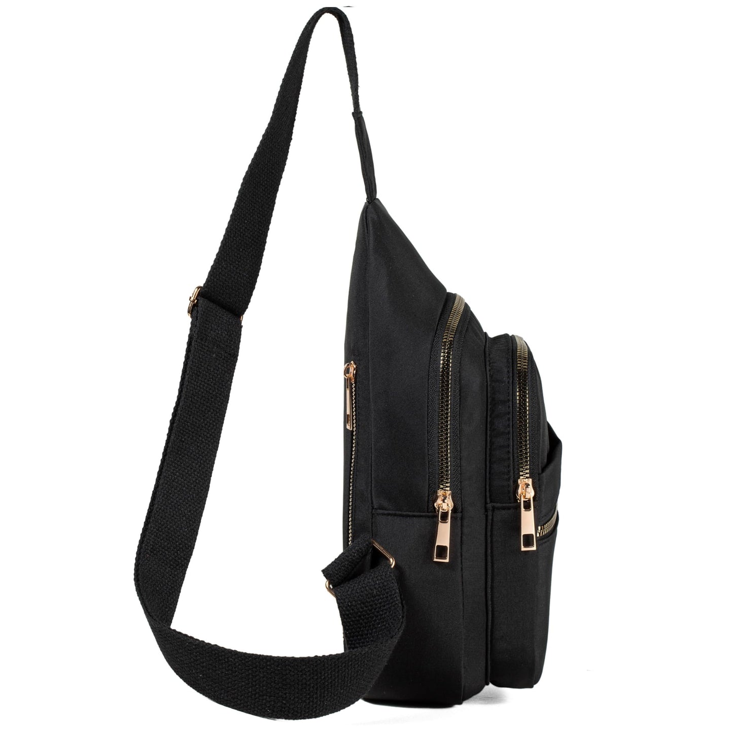 Cross Body Bag Sling Backpack Fanny Pack Small Crossbody Bags for Women Trendy - Black