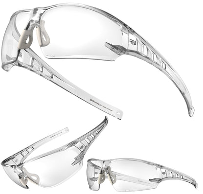 HTS HUNTERSKY S241 Shooting Safety Glasses Anti Fog ANSI Z87.1 Small Size Ballistic Impact Resistant Clear Lens Kid Protective Eyewear for Lab Work DIY
