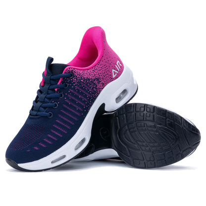 Women's Sneakers Slip on Walking Tennis Shoes Easy to Wear RoseBlue US 7