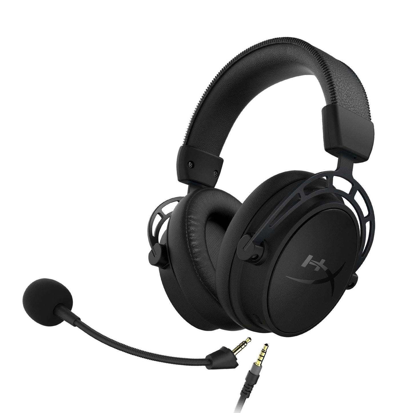 HyperX Cloud Alpha S - PC Gaming Headset, 7.1 Surround Sound, Adjustable Bass, Dual Chamber Drivers, Chat Mixer, Breathable Leatherette, Memory Foam, and Noise Cancelling Microphone – Blackout
