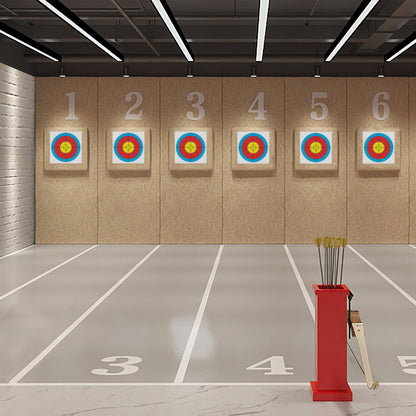 MOLFUJ Archery Targets Paper, 50pcs Bow and Arrow Targets for Hunting Backyard, Archery Target Practice Accessories(5 Rings,15.7x15.7in)