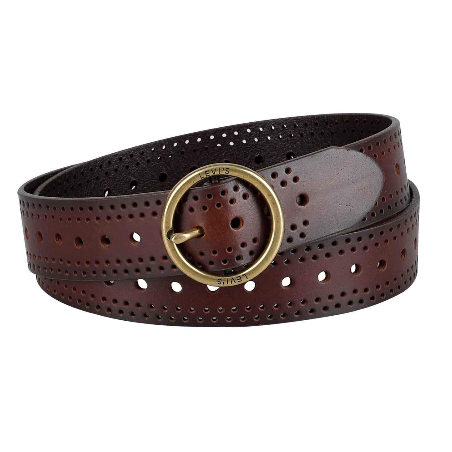 1.25" ROUND CENTERBAR W/LASER CUT DETAIL LEATHER