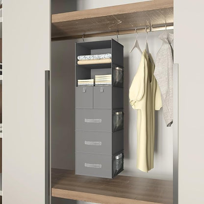 6-Shelves Hanging Closet Organizer