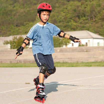 PAPAISON Adjustable Inline Skates Boys Ages 4-16, Roller Skates for Girls Kids Ages 5-8 8-12 with Full Light Up Wheels, Outdoor Skates Illuminating Skates for Children Teens Women