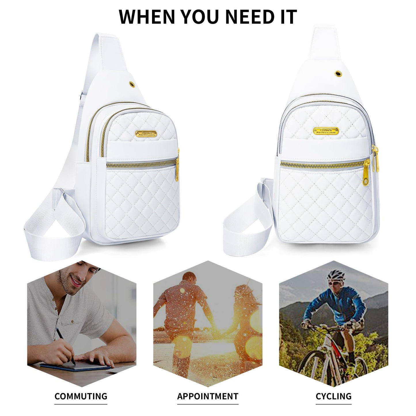 Small Sling Bag For Women Men Casual Crossbody Sling Backpack
