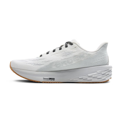 Brooks Men’s Launch 11 Neutral Running Shoe - White/Grey/Black - 8.5 Medium