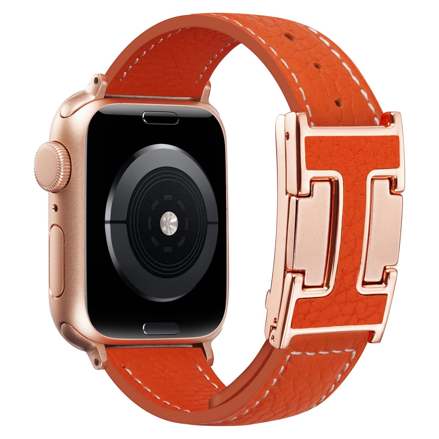 JSGJMY Leather Magnetic Band Compatible with Apple Watch Bands 38mm 40mm 41mm 42mm 44mm 45mm 46mm 49mm for Women Men，Top Grain Leather Designer Replacement Strap for iWatch Ultra SE Series11/10/9/8/7/6/5/4/3/2/1