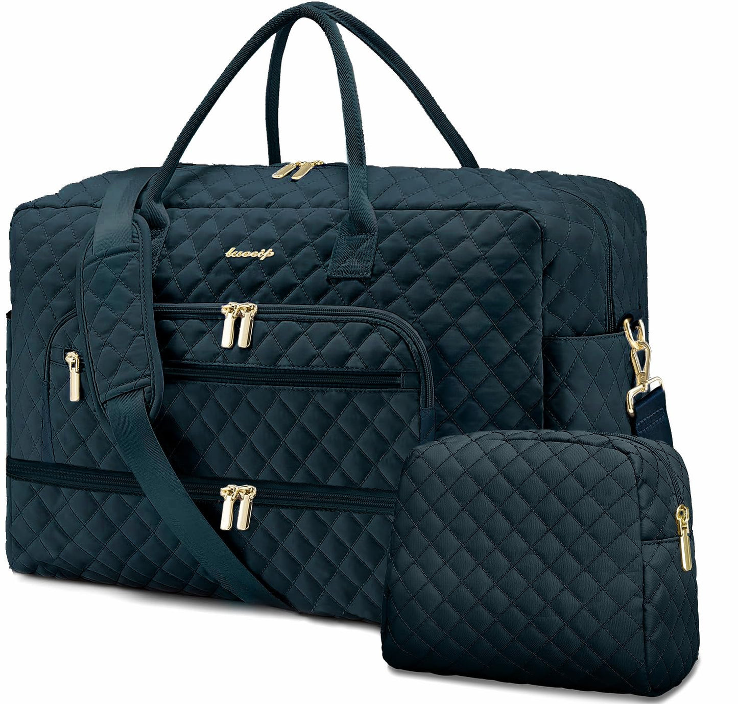 Travel Duffel Bags for Women with Shoe Compartment, Weekender Overnight Bag with Wet Pocket & Toiletry Bag, Carry On Personal Item Bag, Travel Tote Gym Bag, Hospital Bags for Labor and Delivery
