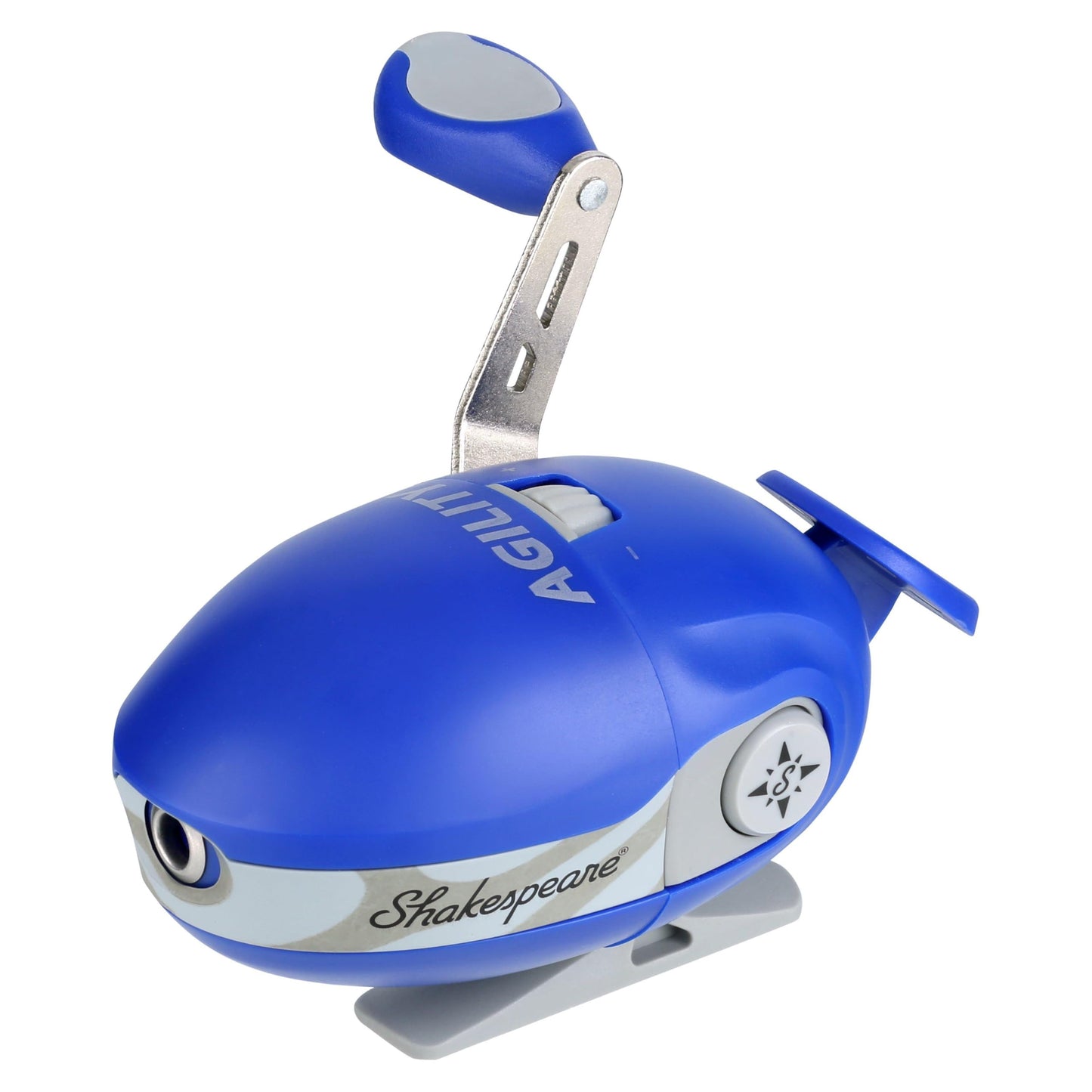 Shakespeare Agility Size 6 Spincast Fishing Reel, Ultra-Ergonomic Design, Soft-Touch Handle Knobs, Pre-spooled with Stren Line