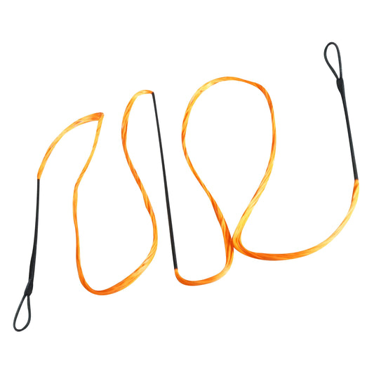 SAS Southland Archery Supply B-55 Dacron Replacement Traditional Recurve Bow String - Made in USA (AMO 58 in (Actual 54 in), Orange 12 Strands (Bows Upto 40 lbs))
