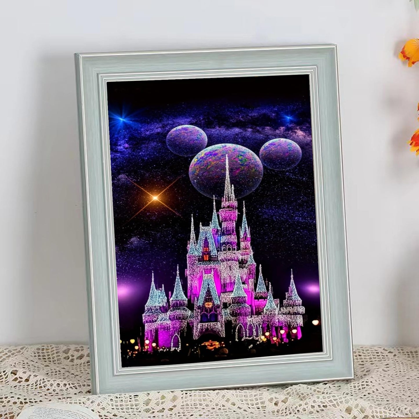 LumiCraft Starry Castle Diamond Art Kits for Adults, Cartoon Diamond Painting Kits, 5D Full Drill Crystal Rhinestones Art Kits for Beginner Home Wall Decor 12x16in