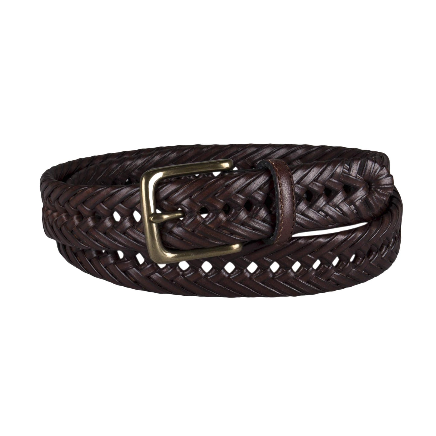 Tommy Hilfiger Men's Braided Belt, Tan, 32