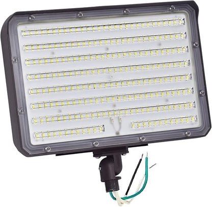 150W LED Outdoor Flood Light, 5000K Daylight 21000Lms AC100-277V 1/2" Adjustable Knuckle Mount,ETL Listed IP65 Waterproof Switch Control floodlight for Yard Garage
