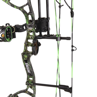Bear Archery Royale RTH Compound Bow, Ready-to-Hunt Package, Right Handed Archers, 27" Bow, Adjustable Draw Weight 5-50lbs, Adjustable Draw Length 12"-27", Toxic