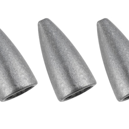 Dr.Fish 50 Pack Bullet Fishing Sinkers Worm Weights Lead Fishing Weights Bass Fishing Sinker Freshwater Texas Carolina Rig Punch Shot 1/4oz
