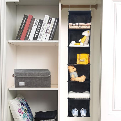 6 Shelves Hanging Closet Organizer, 2 Pack Hanging Storage