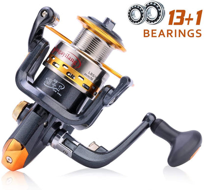 Sougayilang Fishing Rod Reel Combos Carbon Fiber Telescopic Pole with Spinning Reel Line Lures, Fishing Gear Accessories for Travel Saltwater Freshwater Fishing-2.1M/6.89Ft