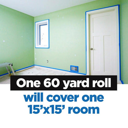 ScotchBlue Painter's Tape, 0.94" Width x 60 Yards, 8 Rolls, Blue, Multi-Surface, Indoor/Outdoor, 45% Renewable Resources, No Residue, DIY, Glass, Wood, 0.94 inches, Made in USA or Imported