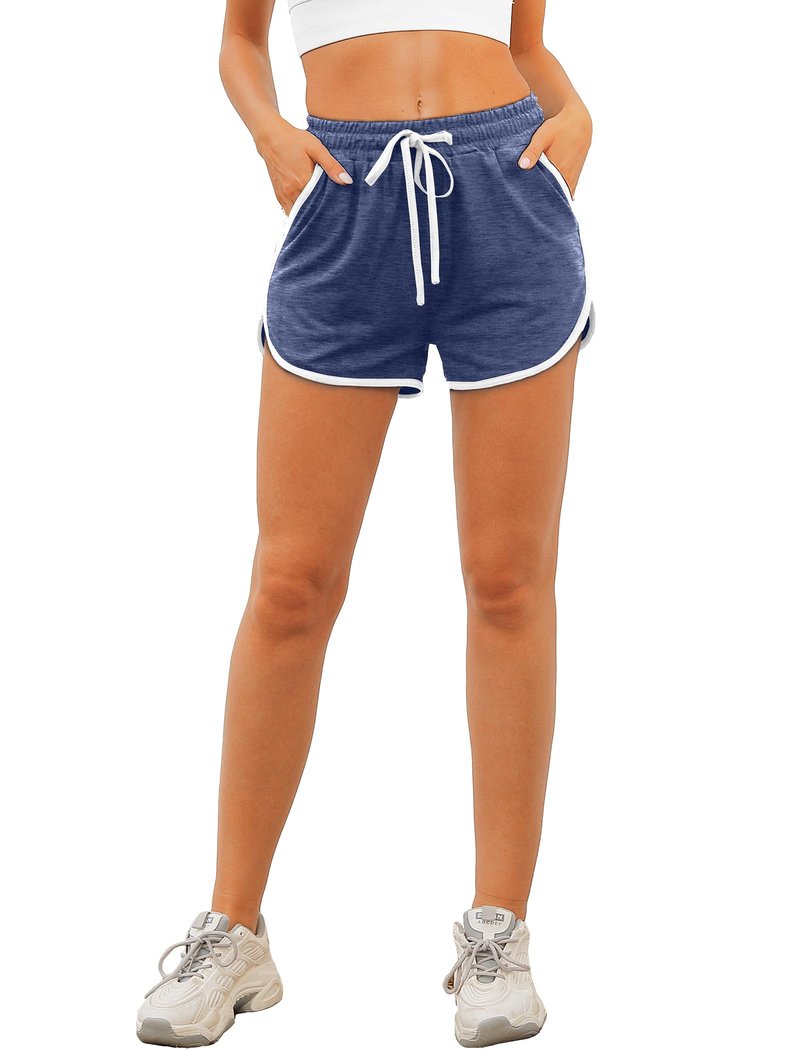 Aloodor Women's Gym Shorts Workout Running Shorts Beach Vacation Clothes with Pockets Fashion Trendy 2026