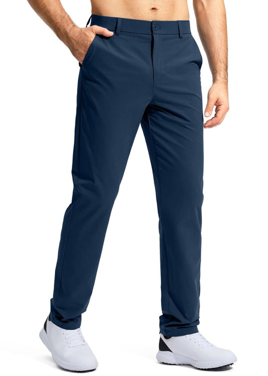 Pudolla Golf Pants for Men Stretch Dress Pants Mens Work Pants 34 Lightweight Quick Dry Casual Slacks Trousers with Pockets(Navy 32Wx34L)