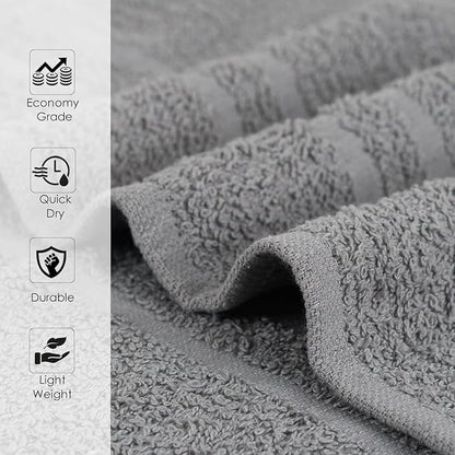 Hand Towels - Pack of 40, 16 x 27 Inches, 100% Cotton, Highly Absorbable