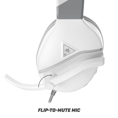 Turtle Beach Recon 200 Gen 2 Powered Gaming Headset - Xbox Series X, Xbox Series S & Xbox One, PS5, PS4, Mobile & PC with 3.5mm - Bass Boost, Memory Foam, White