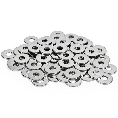 Etauwe 20-Piece M10 304 Stainless Steel Flat Washers, Screws Washers and Repair Washers for Industrial, Automotive and Home Use