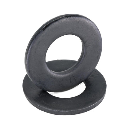 Black Washer Fits 3/8" Diameter Screw Size (50 pcs), 13/16" Outside Diameter, Steel with Weatherproof Black Ruspert Coating for Outdoor Use by Makers Bolt