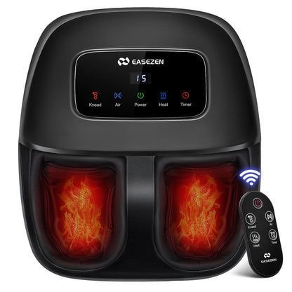 Shiatsu Foot Massager Machine with Heat, 2025 Upgrade Deep Kneading, Full Foot Massager with Remote for Plantar Fasciitis, Neuropathy, Birthday Gifts for Women Mom Men Dad, Up to Foot Size 14