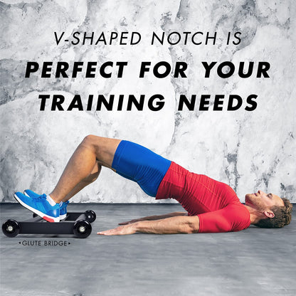 Yes4All Glute Ham Glider, Exercise Wheels for Home Gym Fitness, Glute Hamstring, Booty Building