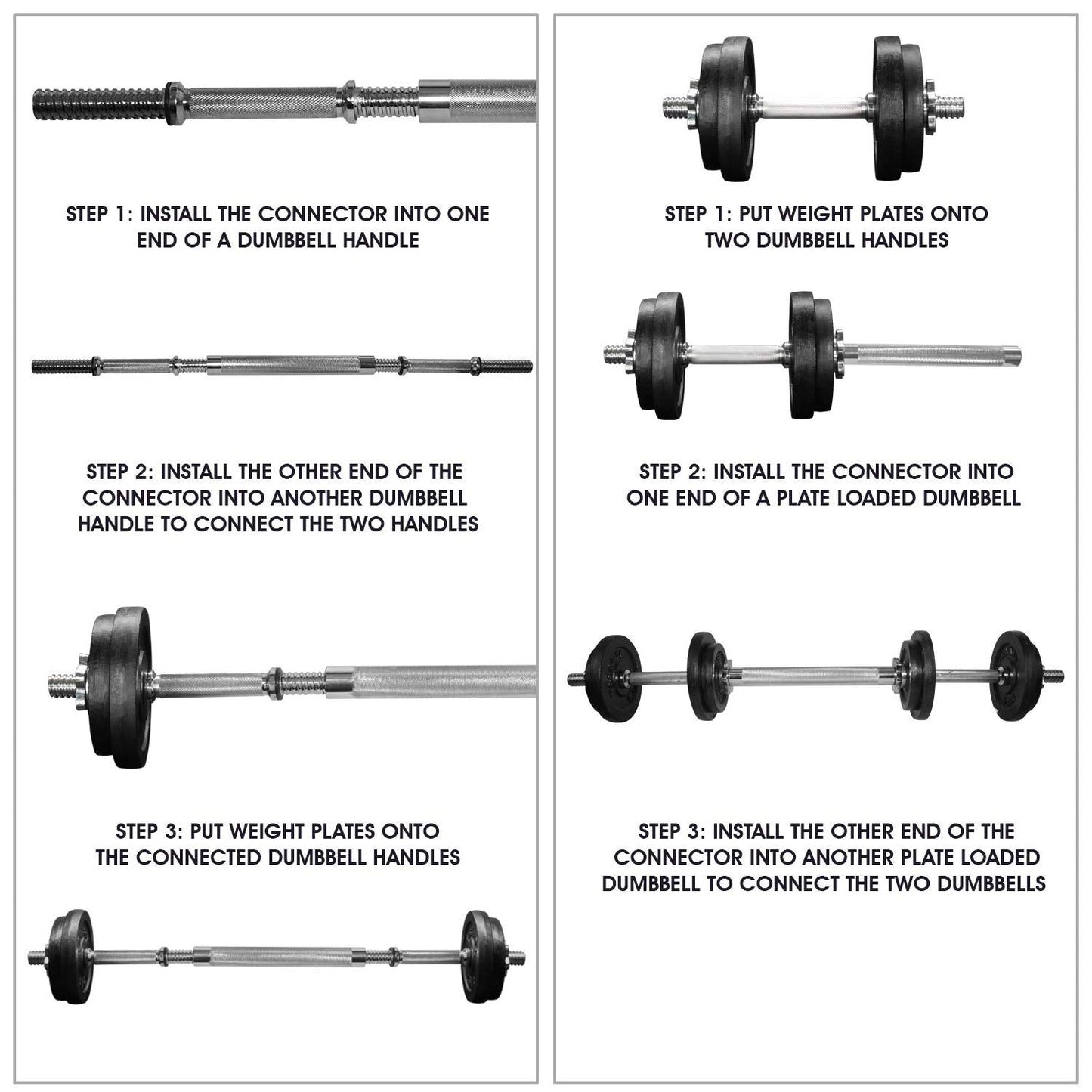 Yes4All Adjustable Weights Dumbbells Set - Exercise & Workout Equipment for Home Gym, Size Options Available 50lb, 60lb