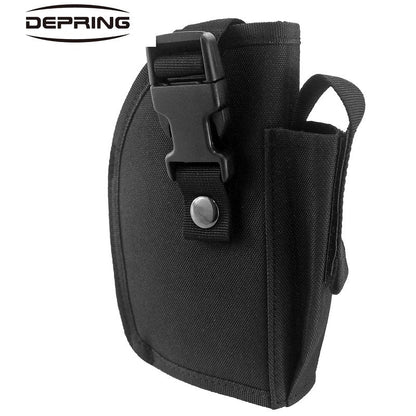 Depring Tactical Belt Holster with Mag Pouch for Handguns with Light or Laser Attachment Universal Outside The Waistband Holster Black