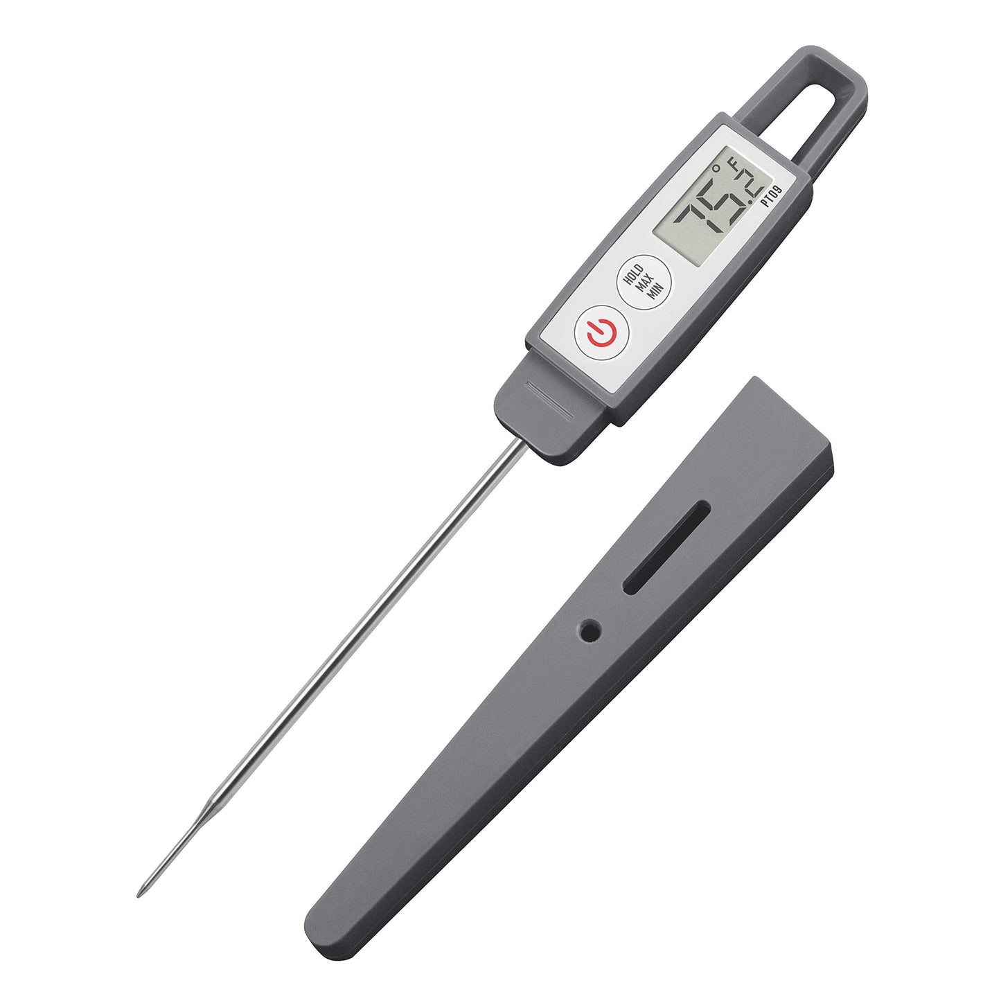 Lavatools PT09C Super-Quick Commercial Grade Digital Thermometer for Cooking, Meat, Candy, Candle, Liquid, Oil, 3" Compact Probe, Splash Proof, °C/°F Toggle, Hold Function - Sesame