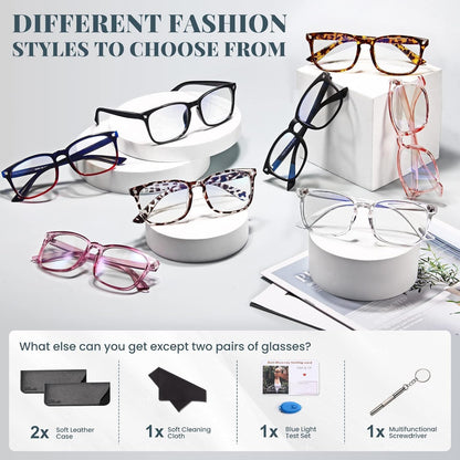 livho High Tech Blue Light Glasses - Advanced up to 99% Blue Light Blocking Computer Glasses - Screen Fatigue & UV Protection