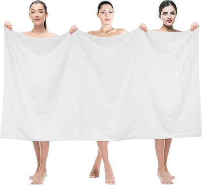 American Soft Linen 35x70 Jumbo Large Bath Towel, 600 GSM 100% Cotton Turkish