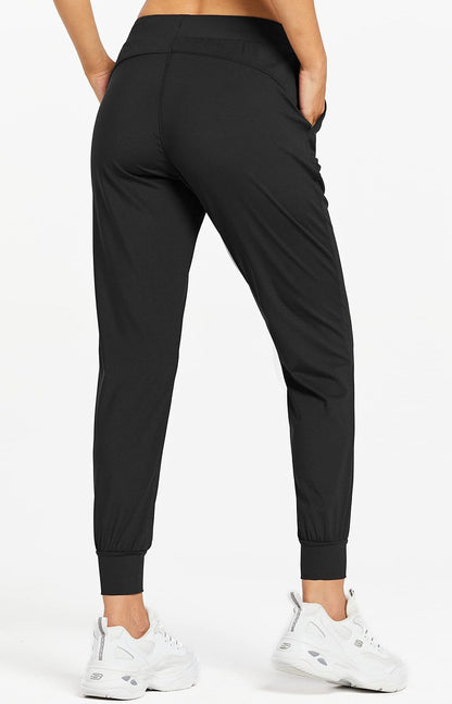 Libin Joggers for Women Yoga Sweatpants Athletic Dance Workout Leggings Tapered Lounge Casual Pants for Golf Running Cloths, Light Khaki XXL