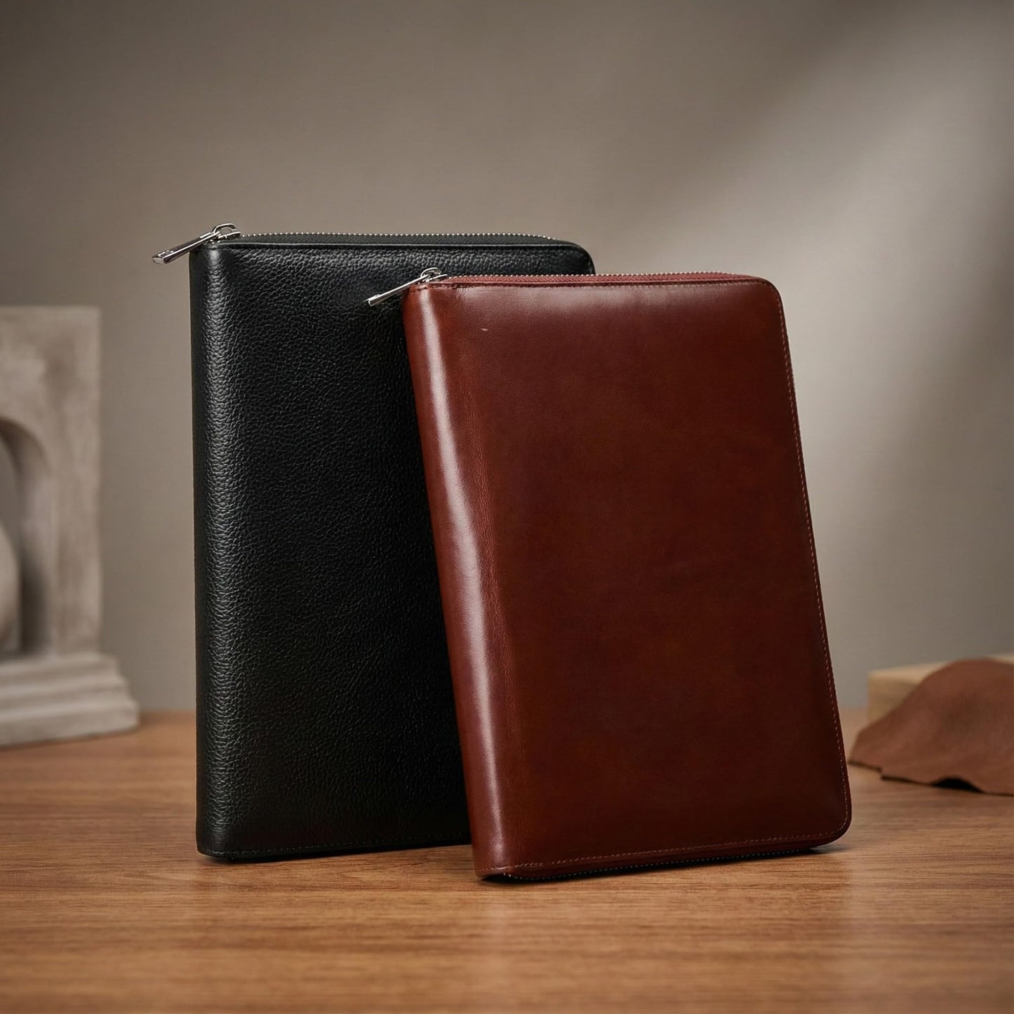 Evermart Deals Genuine Leather Checkbook Cover for Multiple Check Books - Checkbook Organizer for Up to 6 Books With Duplicate Checks - Checkbook Holder for Women and Men, Gift for loved ones