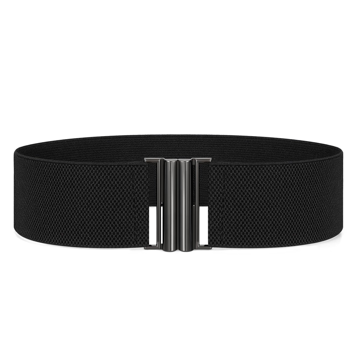 Womens Wide Elastic Waist Cinch Belt - Stretchy Vintage Trimmer Belt for Dresses