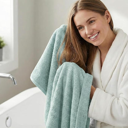 REDKISS 2-Pack Luxury Hand Towels, 16x32 Inch 450 GSM 100% Cotton, Super Soft