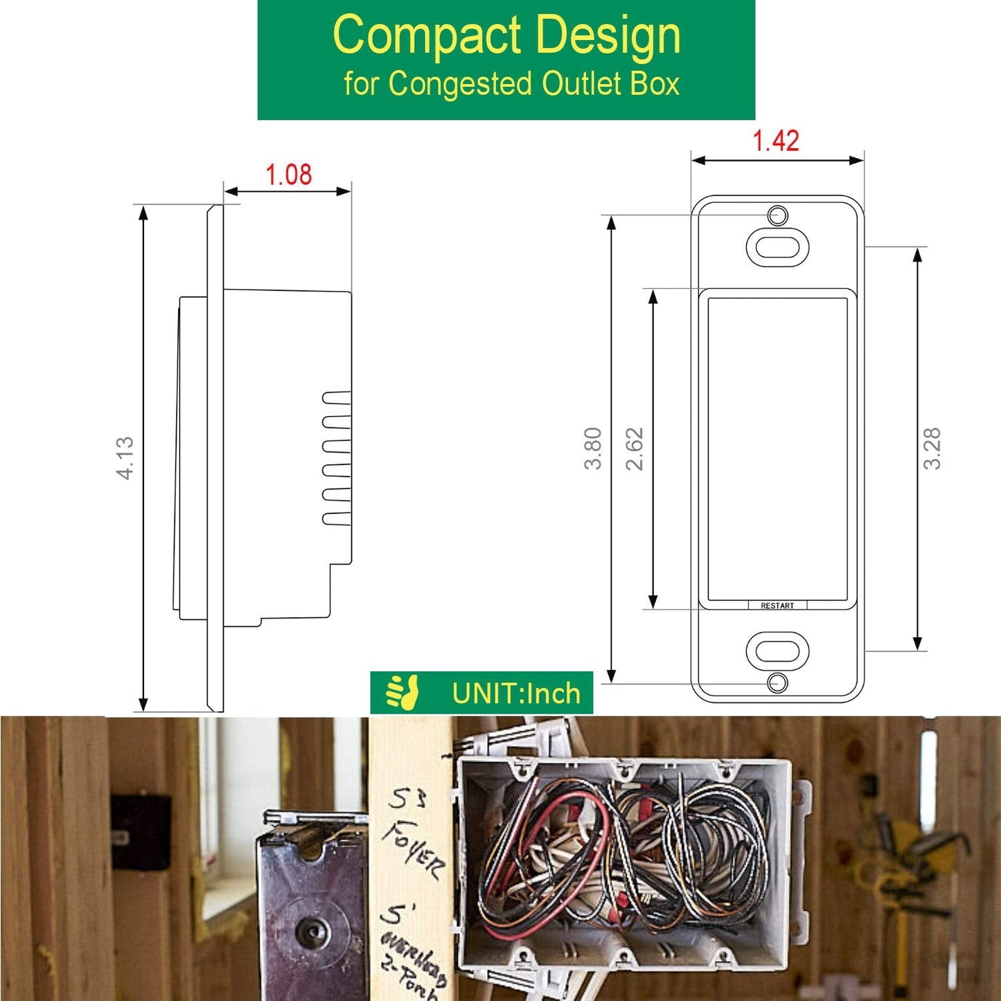 Zigbee Smart Switch no Neutral Required | 4 Pack Smart Light Switch Compatible with Alexa and Work with Google Home, Smart Home Devices