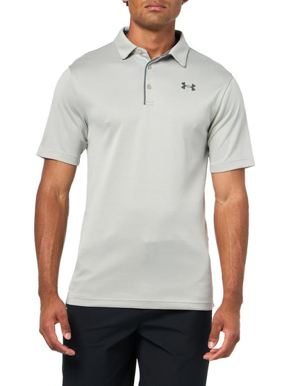 Under Armour Men's Tech Golf Polo, (069) Titanium / / Pitch Gray, Small