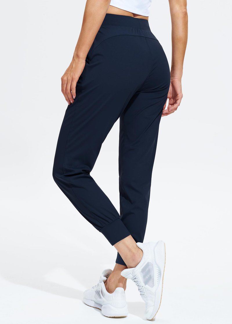 Libin Women's Joggers Pants Athletic Sweatpants with Pockets Running Tapered Casual Dance Pants for Workout,Lounge, Navy M