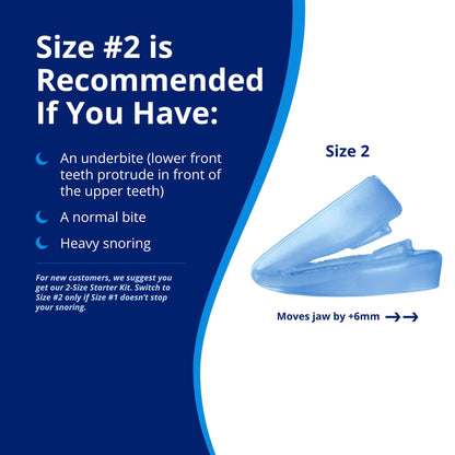 ZQuiet, Anti-Snoring Mouthpiece, Comfort Size #2, Single Refill, Blue Made in USA, BPA-Free, Medical-Grade Material