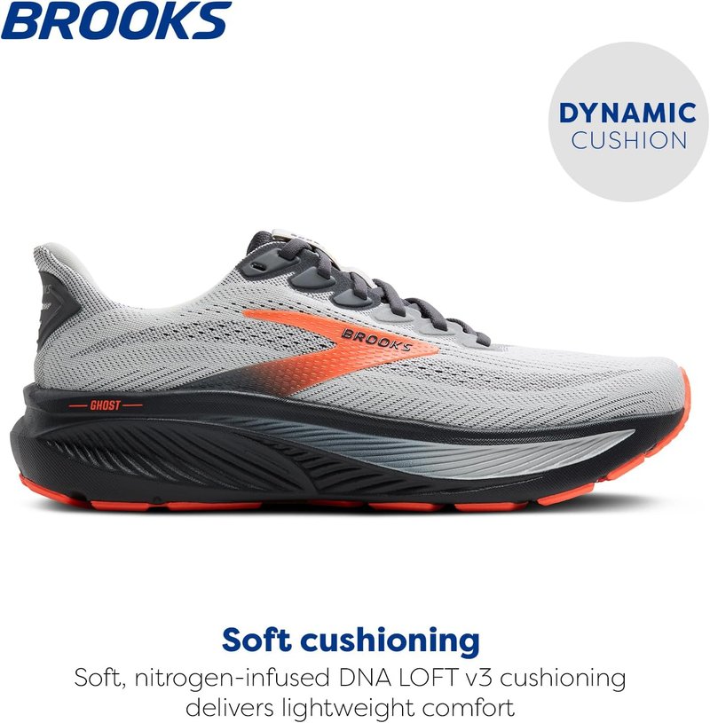 Brooks Men's Ghost 17 Running Shoes - Lightweight, Neutral Cushioning | Perfect for All Distances