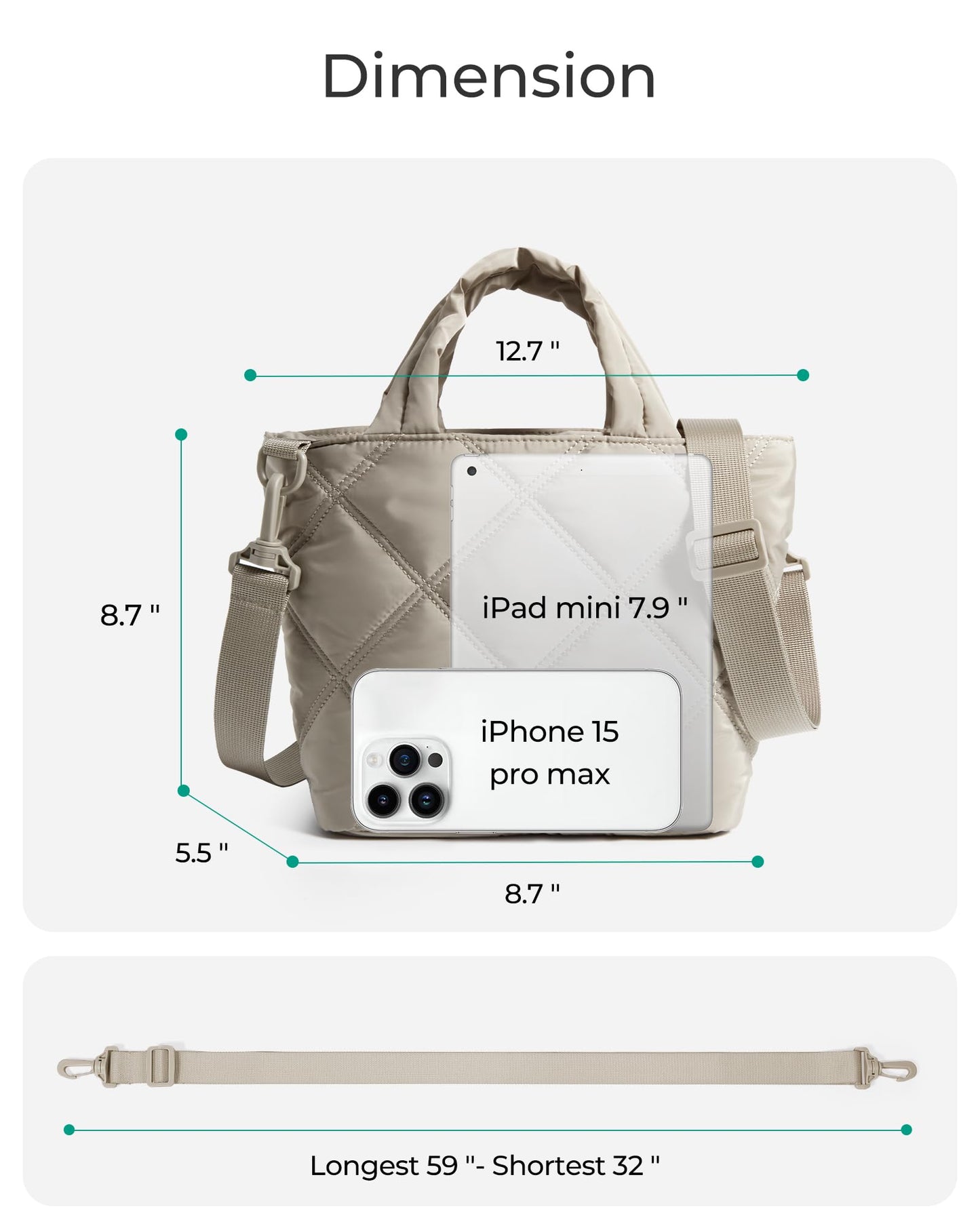 BAGSMART Crossbody Bags for Women, Small Crossbody Bag Cross Body Purse Mini Tote Travel Purse Shoulder Handbags Wallet