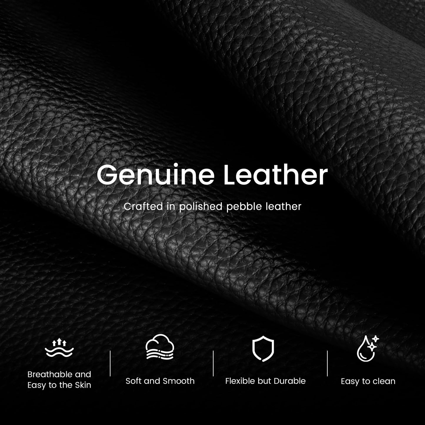 befen Black Genuine Leather Small Sling Bag for Women Anti-Theft Crossbody Chest Bags Multi-Pockets Fanny Pack with RFID Card Slots for Travel