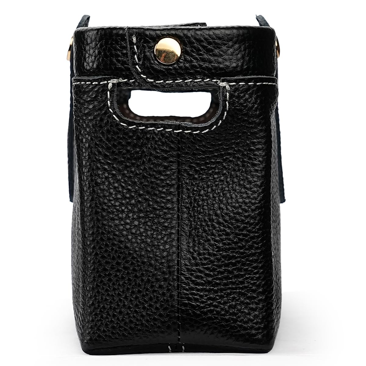 shuainiu Travel leather makeup bag, waterproof mini makeup box, small travel storage bag