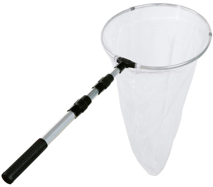Insect and Butterfly Net with 12" Ring, 24" Net Depth, Handle Extends to 36 Inches