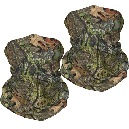 Valvphora 2 Pack Forest Camo Neck Gaiter Face Mask, Deer Duck Hunting Accessories Gifts for Men,Gator Neck is Used for Hunting
